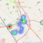 Davis & Lund - Thirsk listings heatmap