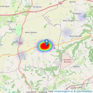 Davis Meade - Marshfield listings heatmap