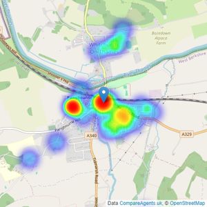 Davis Tate - Pangbourne listings heatmap