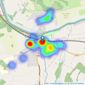 Davis Tate - Pangbourne listings heatmap