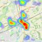 Davis Tate - Twyford listings heatmap