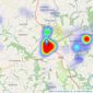 Dawson Nott Estate Agents - Callington listings heatmap