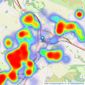 Day & Co Estate Agents Limited - Keighley listings heatmap