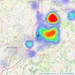 de Mel Property - Cheltenham listings heatmap