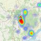 Dean Estate Agents - Coleford listings heatmap