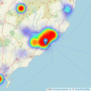 Deanwood Estate Agents - Douglas listings heatmap