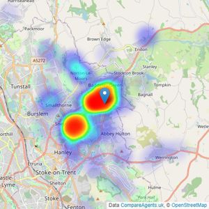 Debra Timmis Estate Agents - Milton listings heatmap