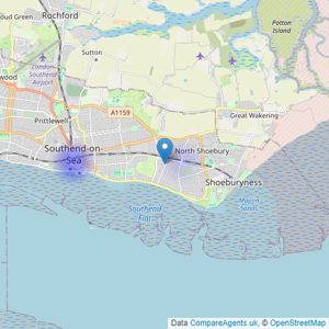 Dedman Gray Property Consultants Limited - Thorpe Bay listings heatmap