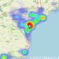 Delmor Estate & Lettings Agents - Kirkcaldy listings heatmap