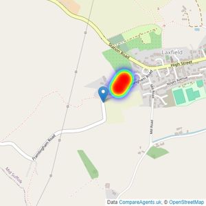 Denbury Homes Ltd listings heatmap