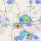 Derbyshire Properties - Alfreton listings heatmap