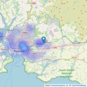 Desmond & Co - Plympton listings heatmap