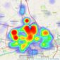 Dewhurst Homes - Fulwood listings heatmap