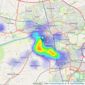 Dewhurst Homes - Penwortham listings heatmap