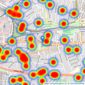 Dexters - Chiswick listings heatmap