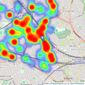 Dexters - Cricklewood listings heatmap