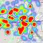 Dexters - Ealing listings heatmap