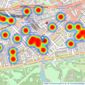 Dexters - Hyde Park & Bayswater listings heatmap