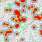 Dexters - Isleworth listings heatmap