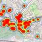 Dexters - Kensal Rise & Queen's Park listings heatmap