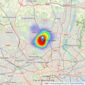 Dexters - Muswell Hill listings heatmap