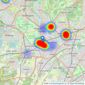 Dexters - New Homes West London listings heatmap