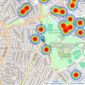 Dexters - Peckham Rye listings heatmap