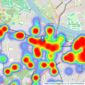 Dexters - Putney listings heatmap