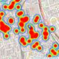 Dexters - Shepherds Bush listings heatmap