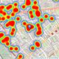 Dexters - South Kensington & Knightsbridge listings heatmap