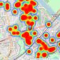 Dexters - St Margarets listings heatmap