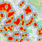 Dexters - Teddington listings heatmap