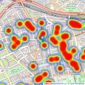 Dexters - Westbourne Grove listings heatmap