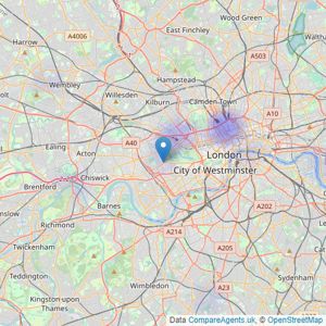 d.fine - London listings heatmap