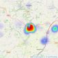 Diamond Estate Agents (inc Watts & Sons) - Tiverton listings heatmap