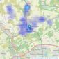 Diamonds - Caerphilly listings heatmap