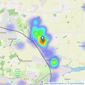 diggins & co - Rochford listings heatmap