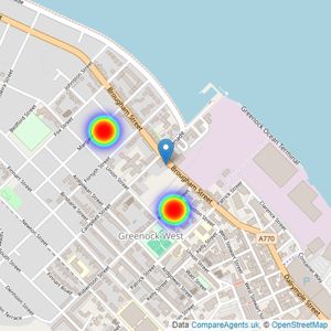 Dillon Estate Agents - Greenock listings heatmap