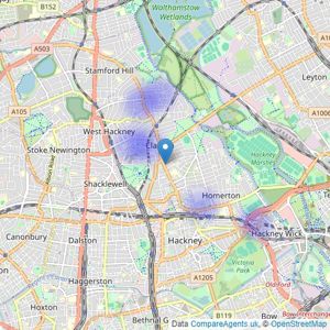 Dimension Estates - London listings heatmap