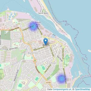 Dinsdale Residential - Covering Blyth listings heatmap