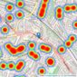 Dixons - Acocks Green listings heatmap