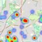 Dixons - Kings Heath listings heatmap