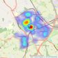 Dixons - Lichfield listings heatmap