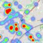 Dixons - Northfield listings heatmap