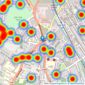 Dixons - Selly Oak listings heatmap