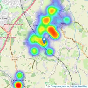 DM & Co. Homes - Dorridge listings heatmap