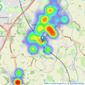 DM & Co. Homes - Dorridge listings heatmap