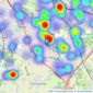 DM & Co. Homes - Solihull listings heatmap