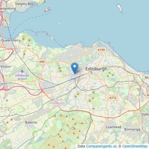 DM Hall - Edinburgh listings heatmap