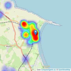 DMA - Filey listings heatmap